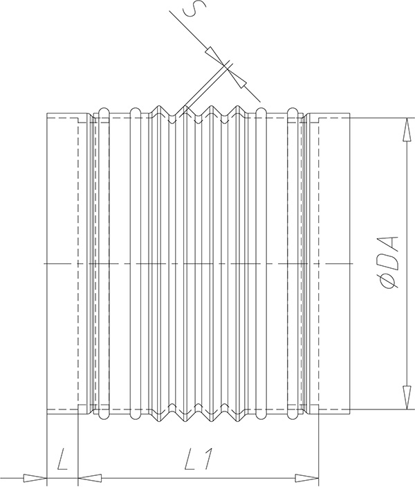 Manschette PVC 4-fach Muffe Kunststoff - technische Zeichnungen